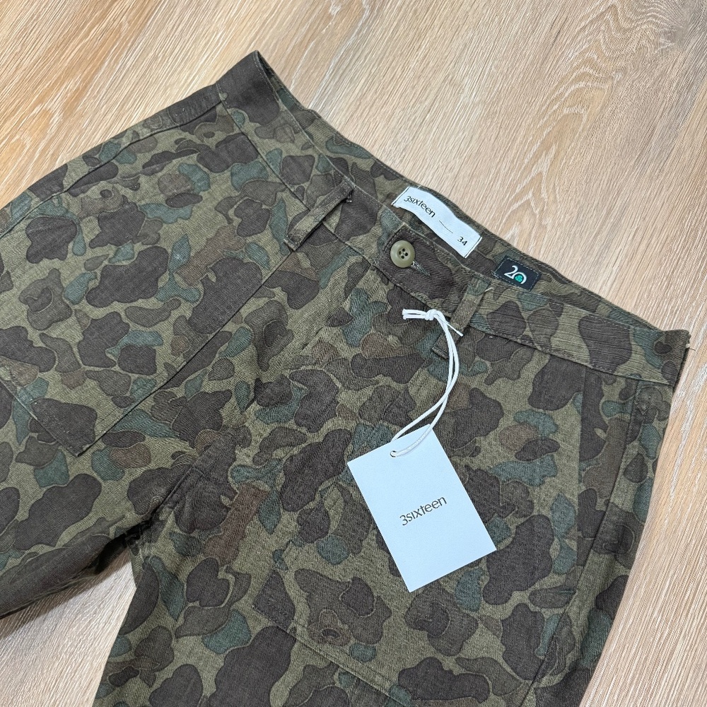 3Sixteen fatigue pant dark from camo NWT new with tags